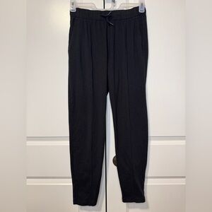 Abercrombie Kids Black Jogger Sweatpants Drawstring Elastic Waist Size 15/16